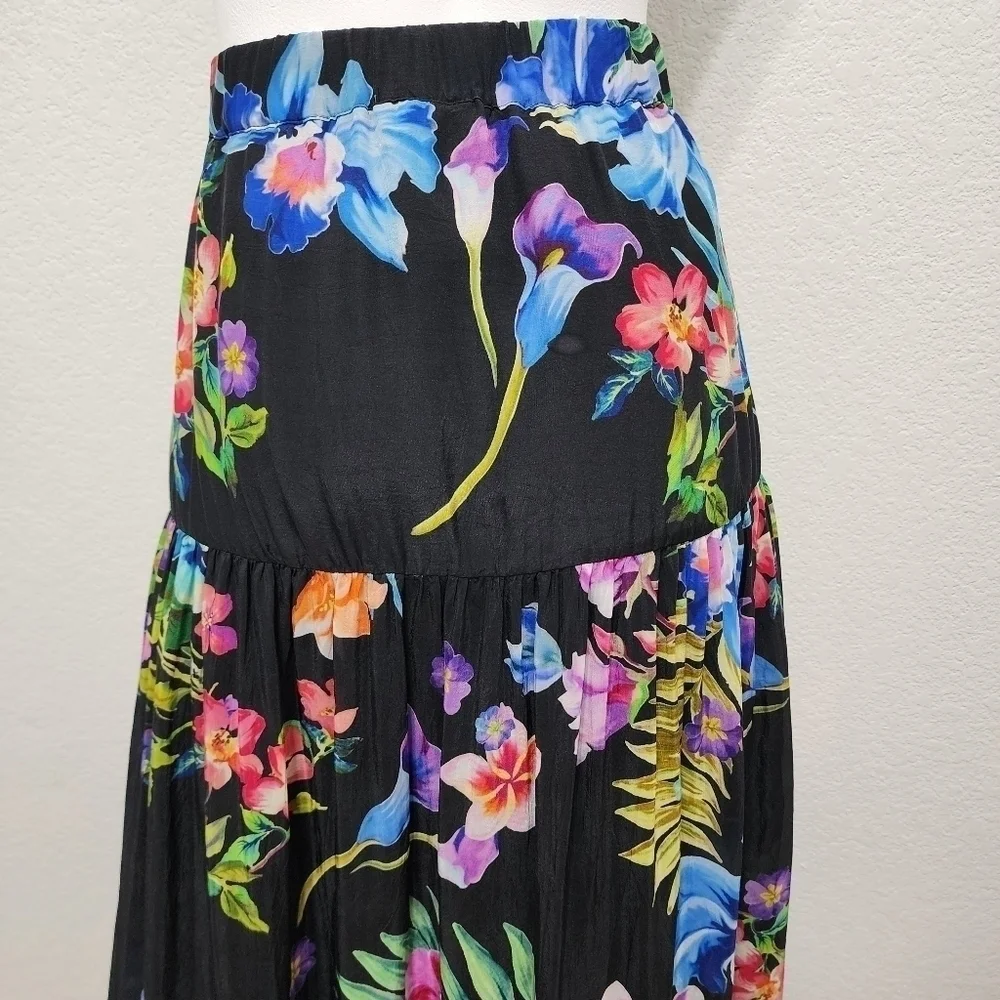 Johnny Was Aruba Ophelia Floral Skirt Size S